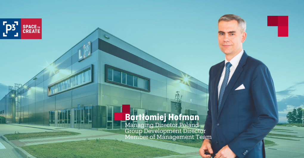 Bartłomiej Hofman z nową rolą w P3 Logistic Parks